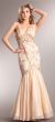 Main image of Bejeweled Lace Bodice Mermaid Skirt Long Formal Prom Gown